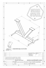 Nordstahl Nordstahl V-Tischfuß Weiß