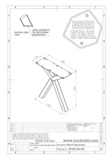 Nordstahl Nordstahl Schere-förmige Bankkufen (1x) Weiß