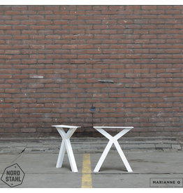 Nordstahl Nordstahl Schere-förmige Bankkufen (1x)  Weiß