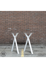 Nordstahl Nordstahl Tischbein Modell Schere (1x) Weiß