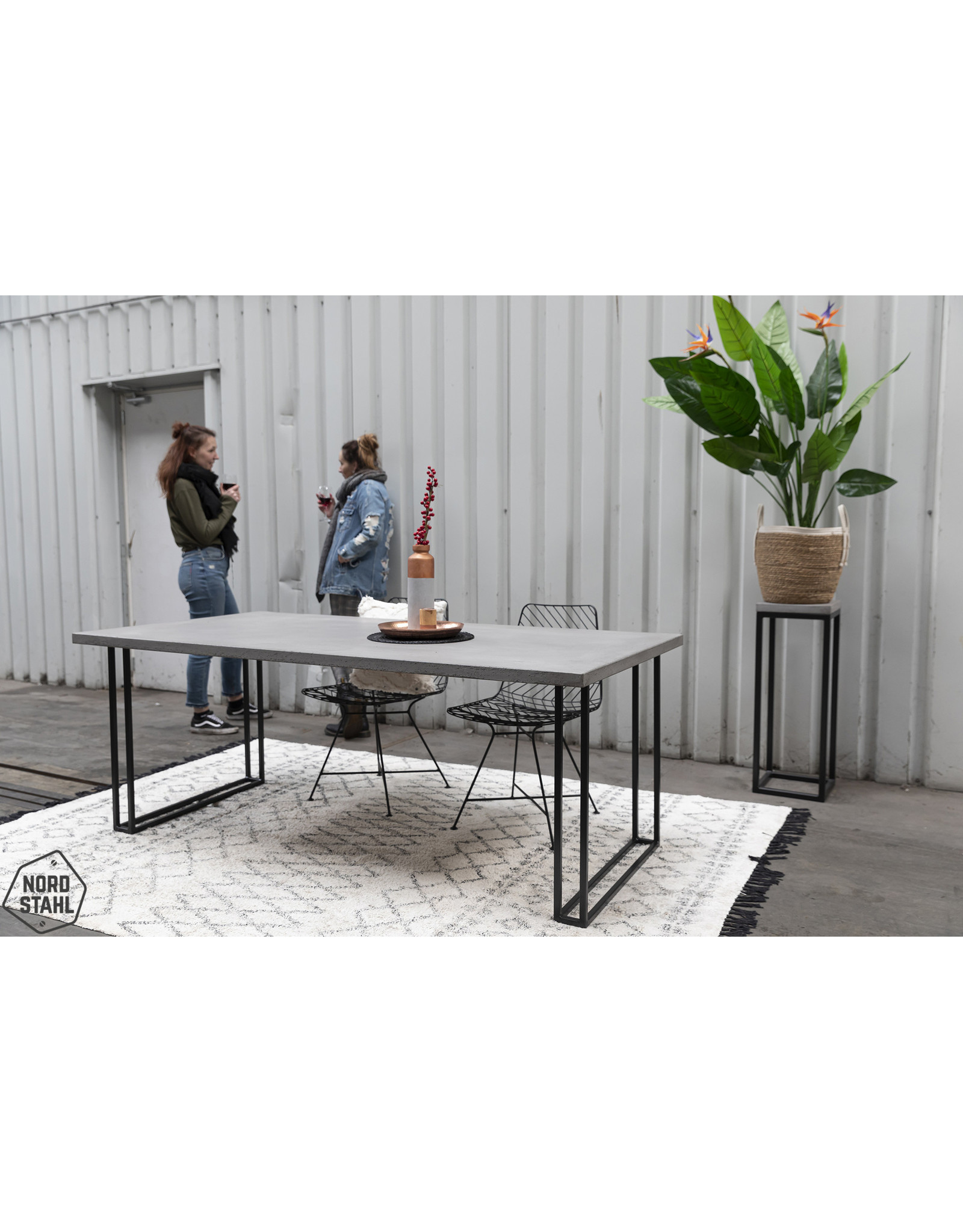 Nordstahl Nordstahl Tischbein Modell Twin U (1x) Weiß