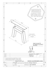 Nordstahl Nordstahl Tischbeine Bridge Leg (1x)