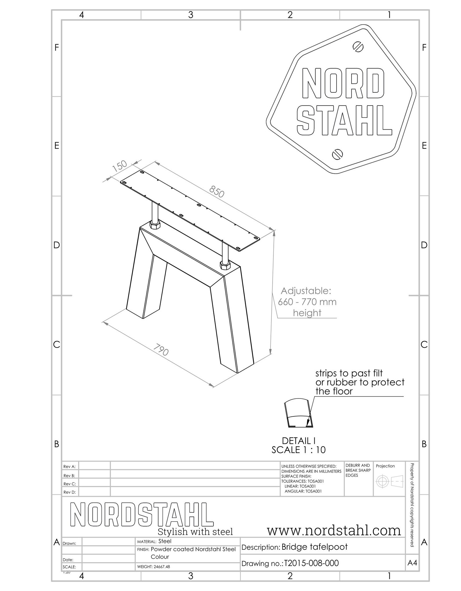 Nordstahl Nordstahl Bridge leg