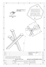 Nordstahl Nordstahl  Tischuntergestell Twist Circle Weiß