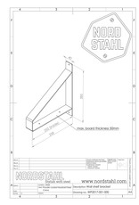 Nordstahl Nordstahl Wandregalhalter