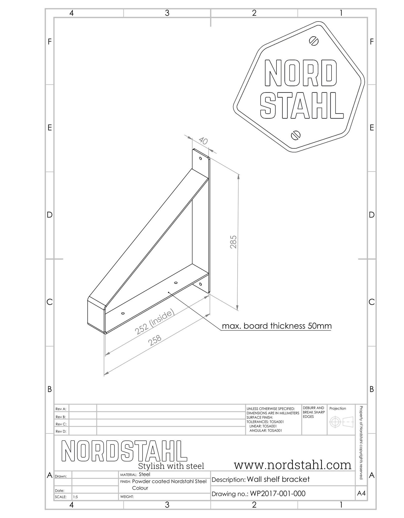 Nordstahl Nordstahl Shelf Brackets