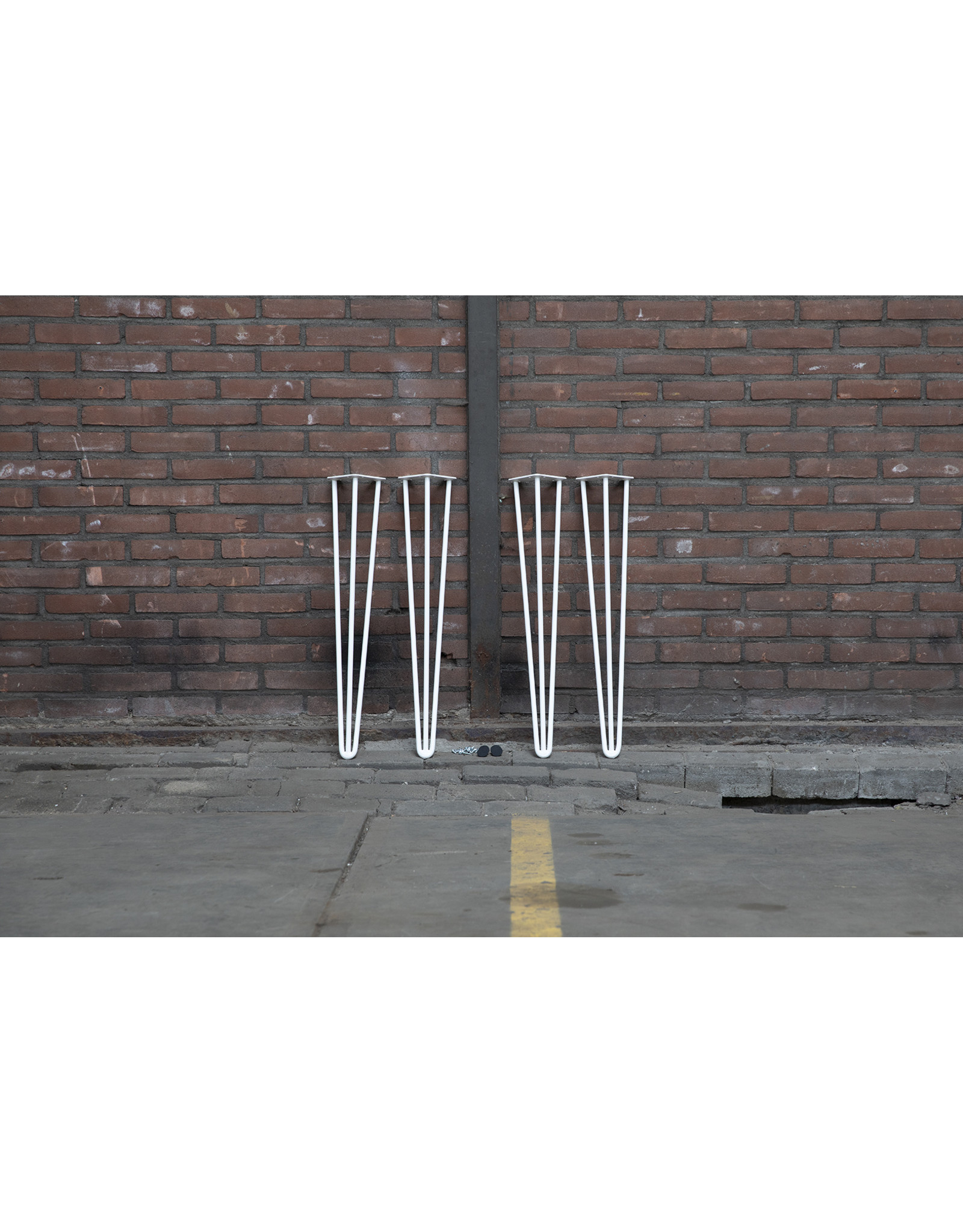 Nordstahl Set hairpin tafelpoten | Wit