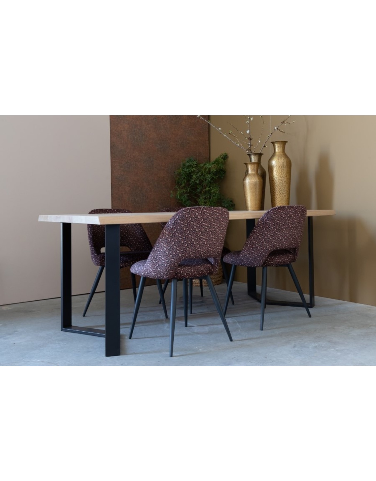 Nordstahl Stalen tafelpoot model 'Sharp U'