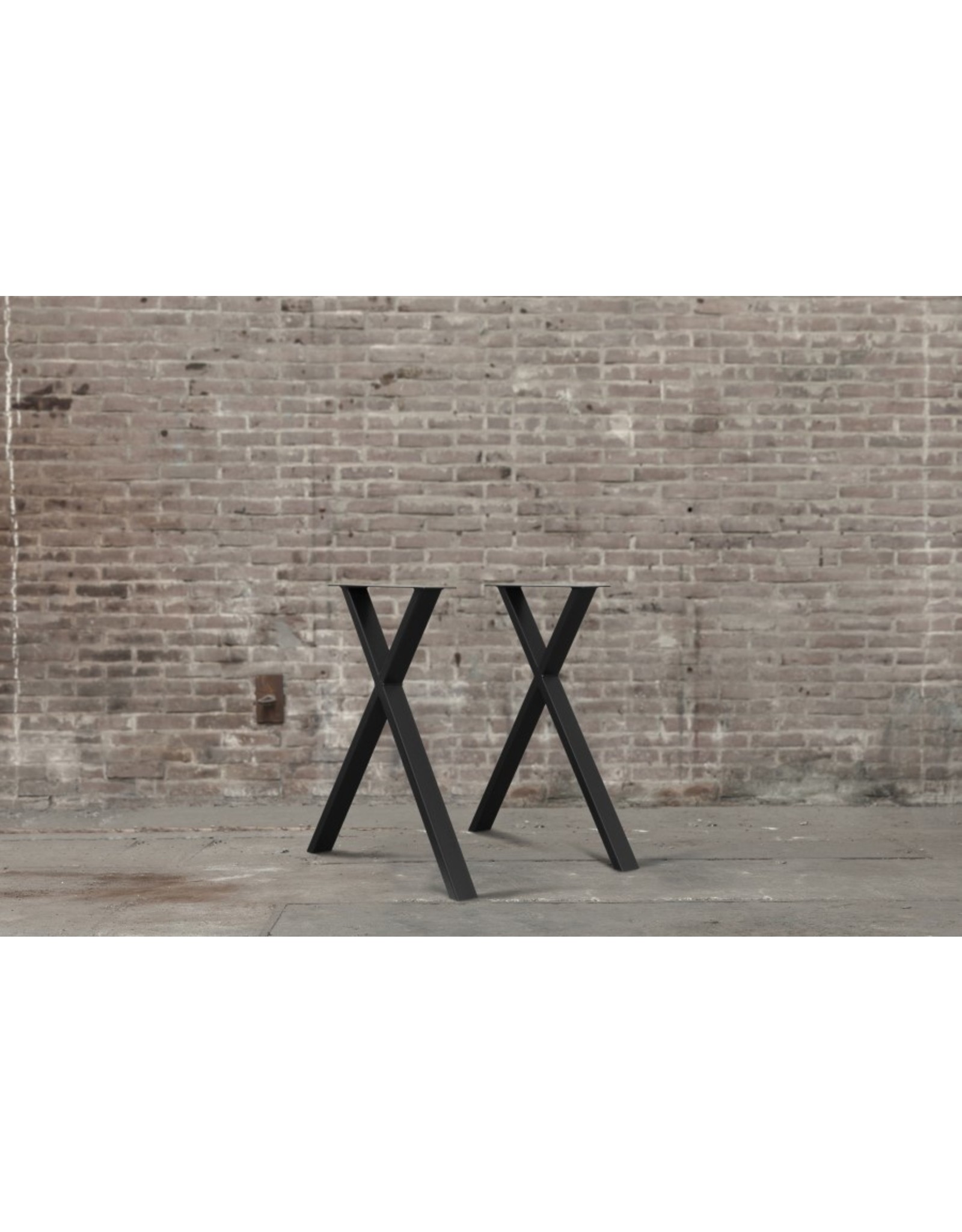 Nordstahl Stalen tafelpoot  X poot Uneven