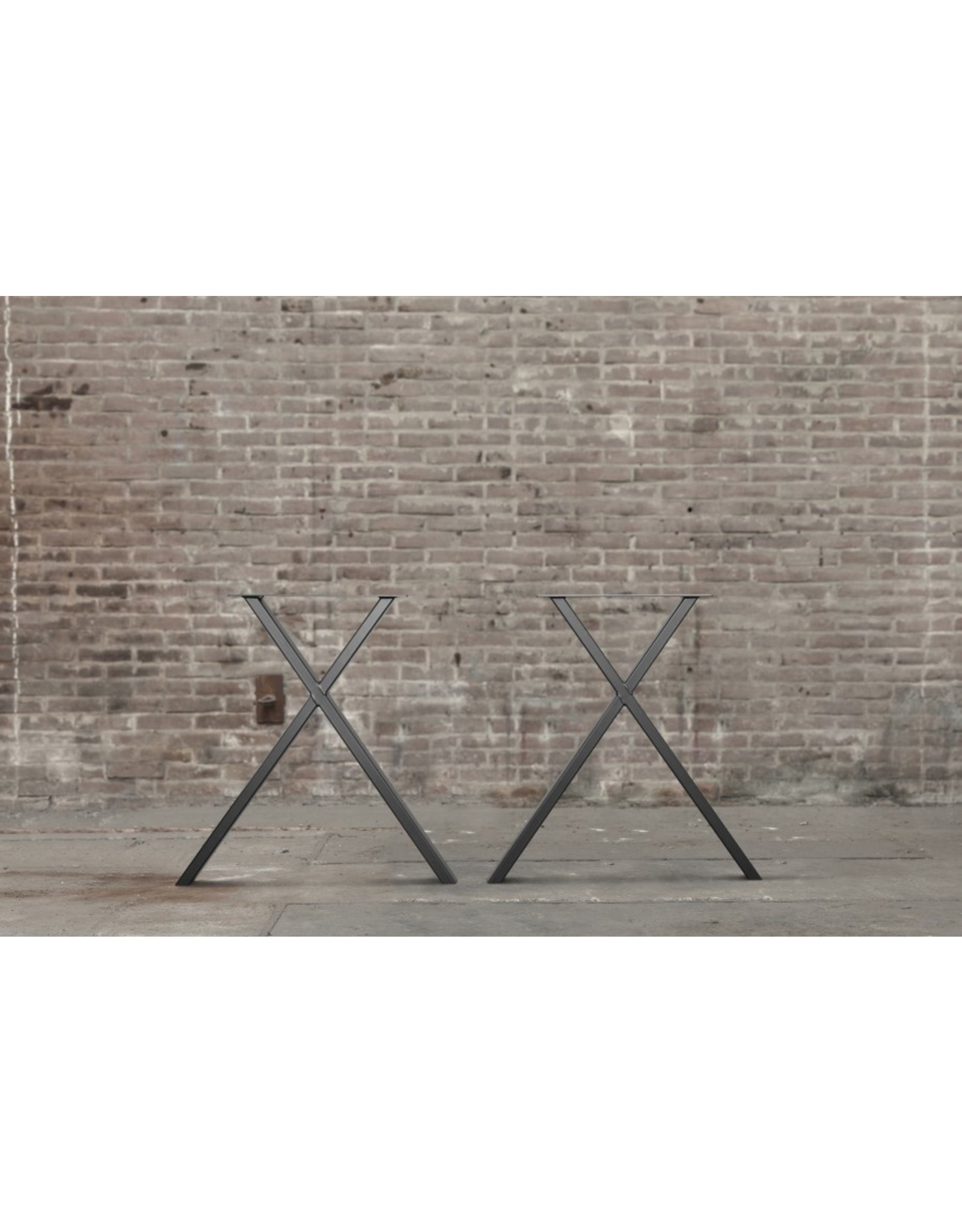 Nordstahl Stalen tafelpoot  X poot Uneven