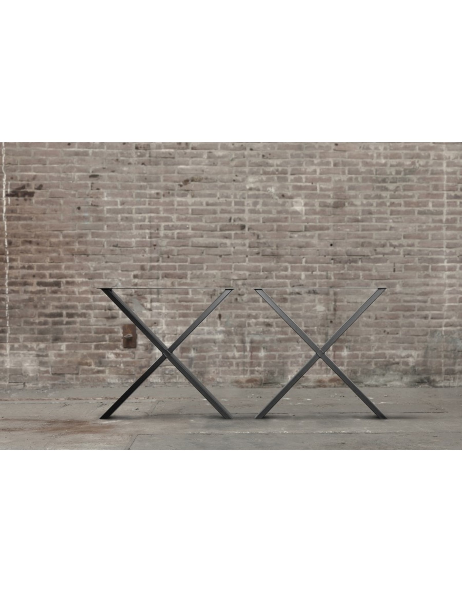 Nordstahl Stalen tafelpoot  X poot Small zwart