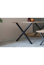 Nordstahl Stalen tafelpoot  X poot Small zwart