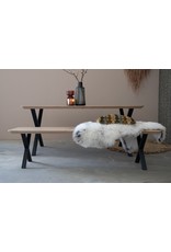 Nordstahl Stalen tafelpoot  X poot Small zwart