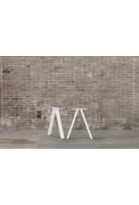 Nordstahl Stalen bankpoot T wit