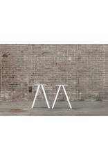 Nordstahl Stalen bankpoot T wit