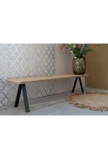 Nordstahl Stalen bankpoot T wit