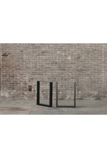 Nordstahl Stalen bankpoot U zwart