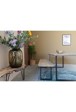 Nordstahl Stalen bankpoot U zwart