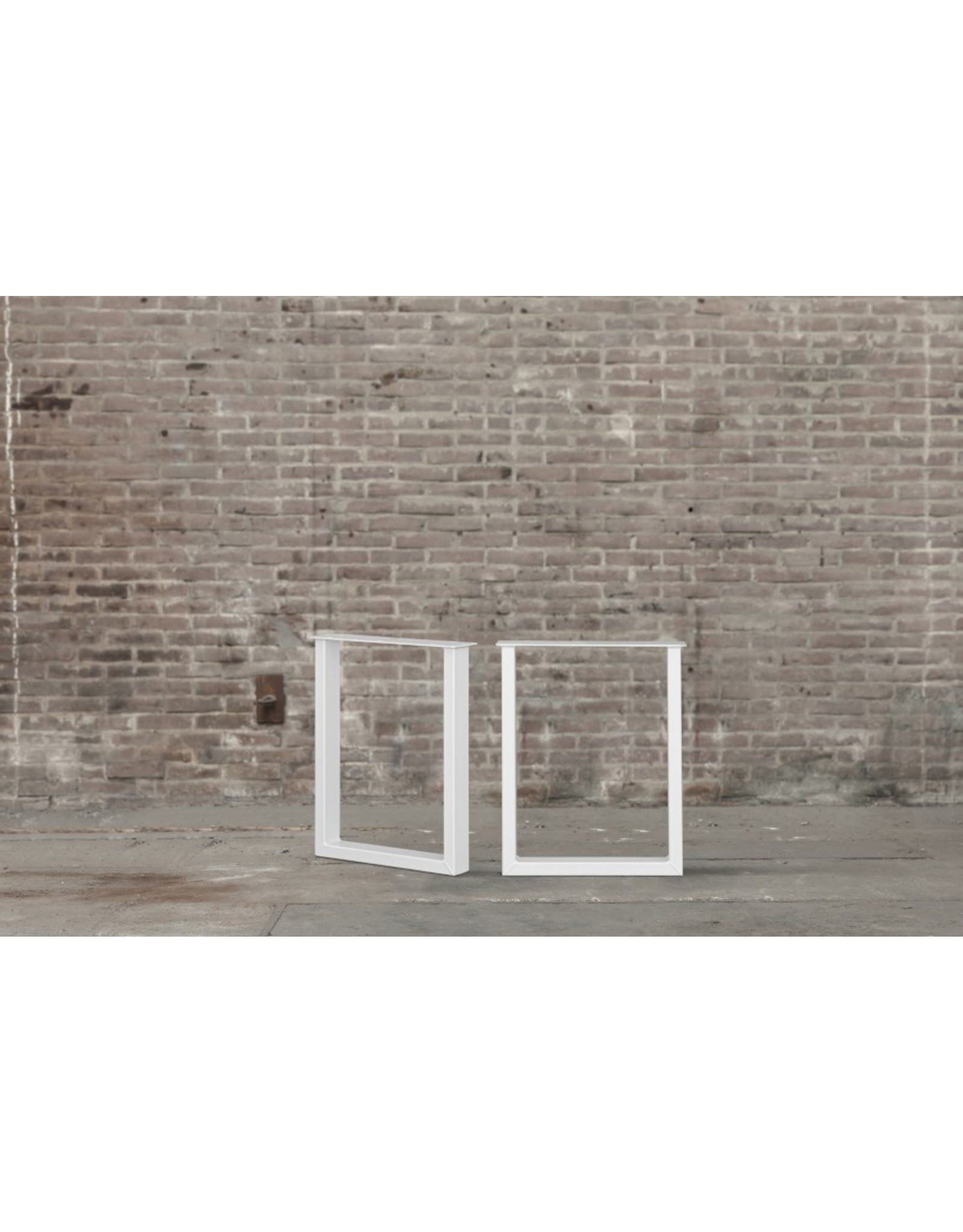 Nordstahl Stalen bankpoot U wit