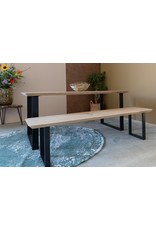 Nordstahl Stalen bankpoot U wit