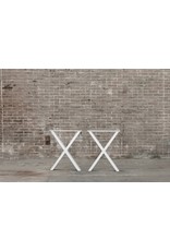 Nordstahl Stalen bankpoot X Small wit