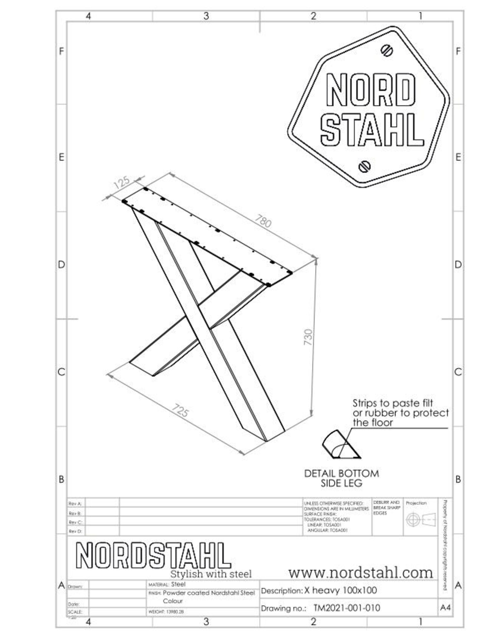 Nordstahl Nordstahl X leg heavy Pure White