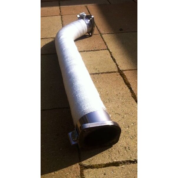 Heat Shieldings Weiße Glasfaser Auspuffband – 100 x 2mm x 50 m | Hitzebeständig bis 550 °C