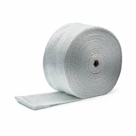 Heat Shieldings Weiße Glasfaser Auspuffband – 100 x 2mm x 50 m | Hitzebeständig bis 550 °C