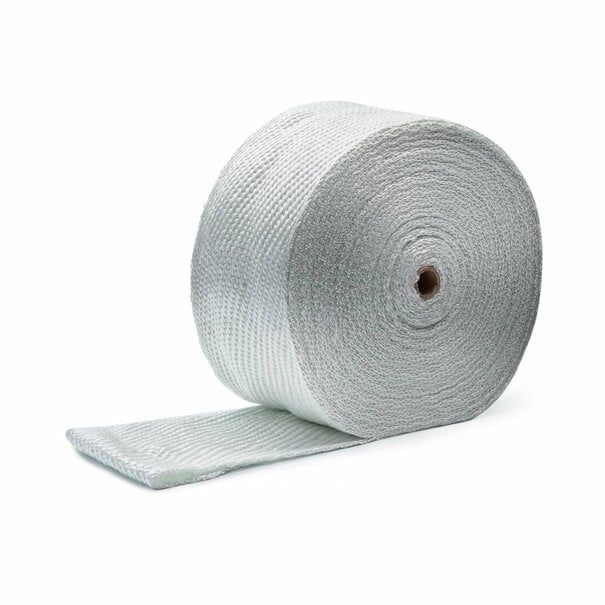 Heat Shieldings Witte Glasvezel Uitlaatband – 100 x 2mm x 50 m | Hittebestendig tot 550 °C