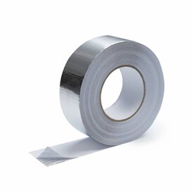 5cm x 50m Heat-reflective aluminum tape with glass-fiber reinforced 120 °C