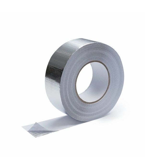 Heat Shieldings 5cm x 50m Heat-reflective aluminum tape with glass-fiber reinforced 120 °C