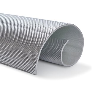 60 x 53 cm | 4 mm | Floor & Tunnel Shield II™ selbstklebend | Hitzebeständige matte Glasfaser mit einer starken Aluminiumschicht