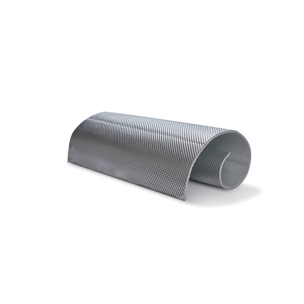 Design Engineering, Inc (DEI) 120 x 53 cm | 4 mm | Floor & Tunnel Shield II™ selbstklebend | Hitzebeständiges mattes Glasfaserglas mit robuster Aluminiumschicht bis 950 ° C.