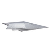 60x50cm | Single layer embossed aluminum heat shield