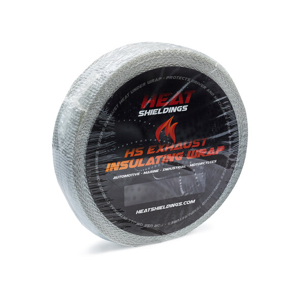 Heat Shieldings Weiße Glasfaser Auspuffband – 50 x 1.5mm x 30 m | Hitzebeständig bis 550 °C