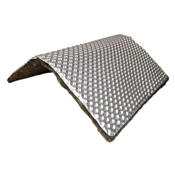 Design Engineering, Inc (DEI) 30 x 53 cm | 4 mm | Form-A-Shield™  | Hitzebeständiges mattes Basaltfaser mit robuster Aluminiumschicht bis 950 ° C.