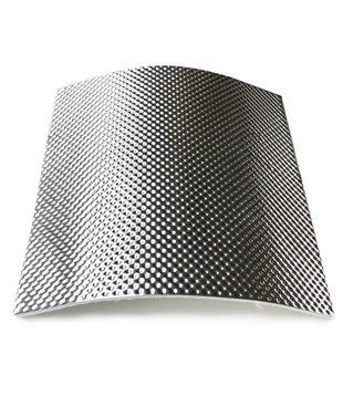 25 x 25 cm | 4 mm | Floor & Tunnel Shield II™  selbstklebend | Hitzebeständige matte Glasfaser mit einer starken Aluminiumschicht