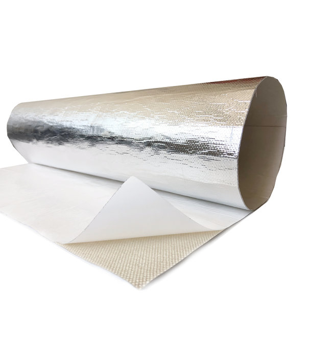 Heat Shieldings 80 x 50 cm | 1 mm |  BASIC Selbstklebender Hitzeschutz Fiberglas Aluminium