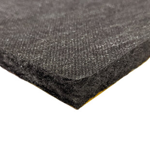 81 x 150  cm | 12 mm | Black Under Hood™ Under hood thermal acoustic liner Black - self adhesive