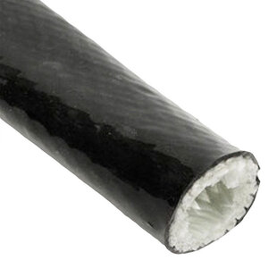 Ø  32 mm x 1 m | Silicone E-Glass Fire Sleeve -  Black