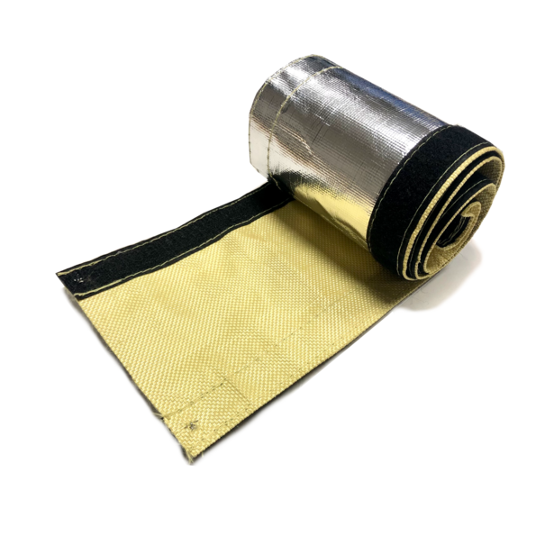 Heat Shieldings Hitzereflektierende Kevlar-Isolierschlauch – Ø50 mm | Klettverschluss | 1 Meter