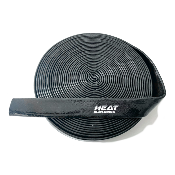 Heat Shieldings Ø  25 mm x 1m | Silikon Glasfaser Brandschutz Schlauch - Schwarz