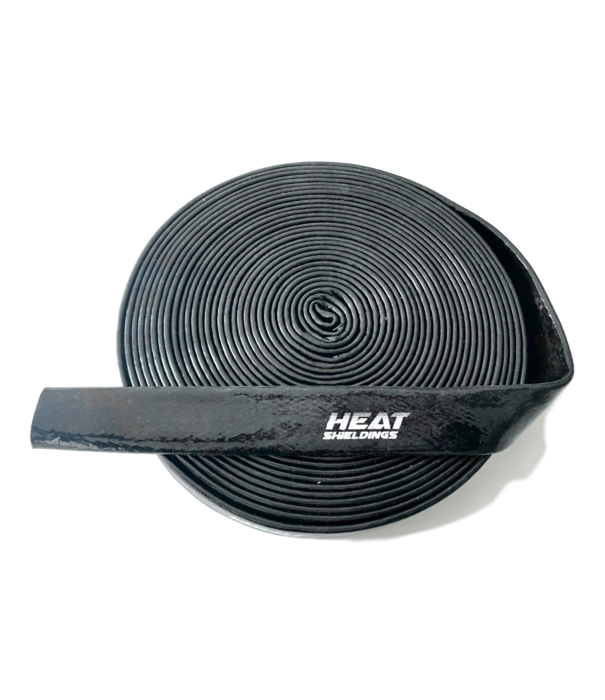 Heat Shieldings Ø 25 mm x 1m | Silicone E Glass Fire Sleeve 260 ºC -   Black