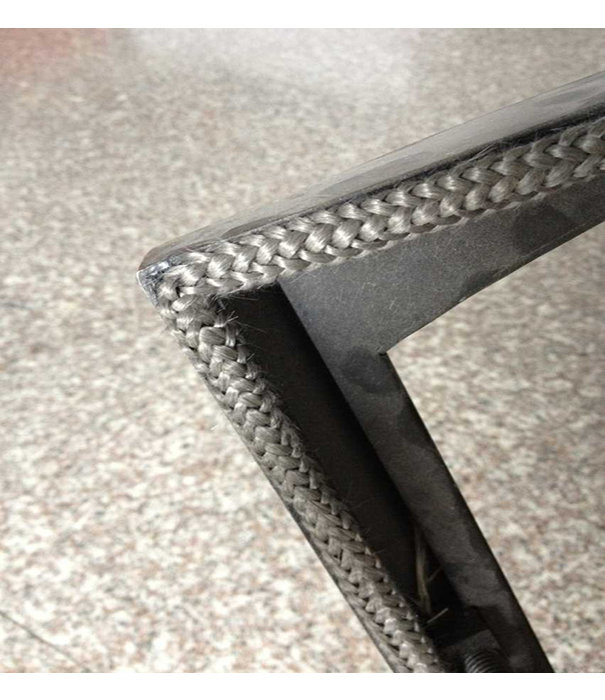 Heat Shieldings 550 °C  | ø 8 mm x 25 m Hittebestendig koord zwart | Kachelkoord rond