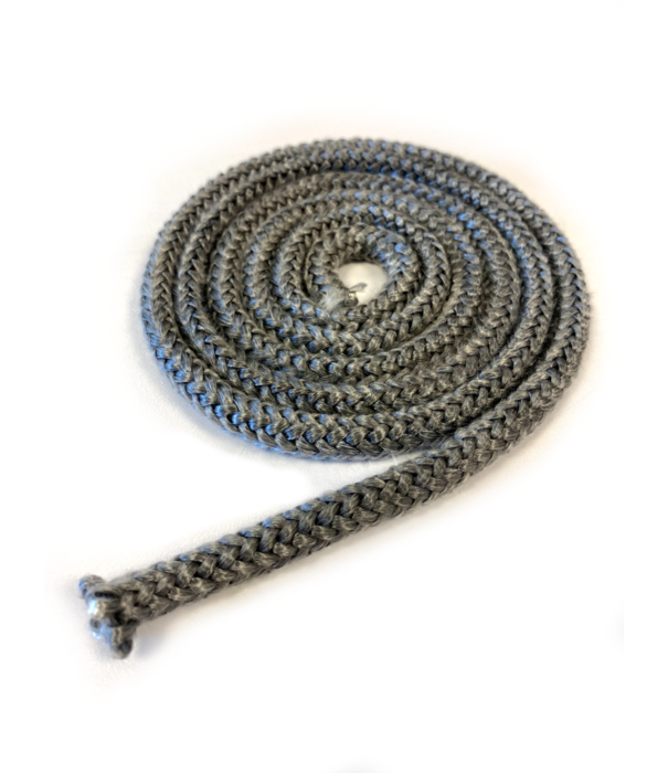 Heat Shieldings 550 °C  | ø 8 mm x 25 m Hittebestendig koord zwart | Kachelkoord rond