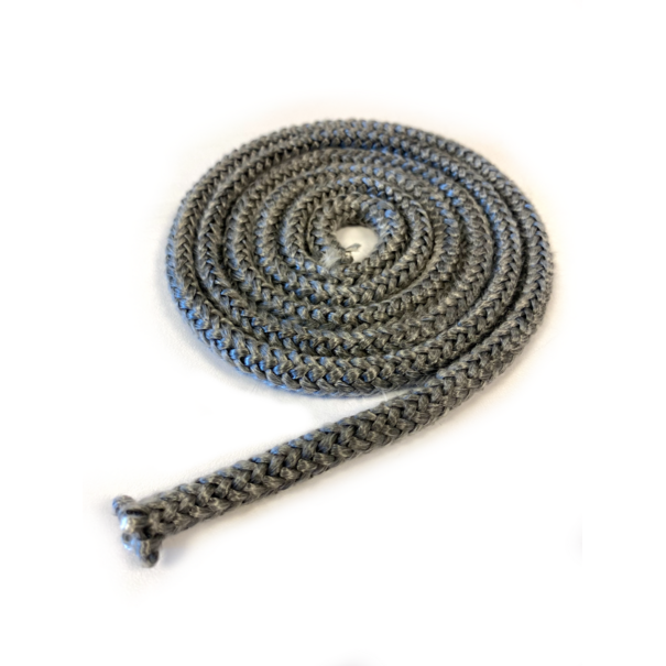Heat Shieldings 550 °C  | ø 10 mm x 20 m Heat resistant rope black | Stove rope round