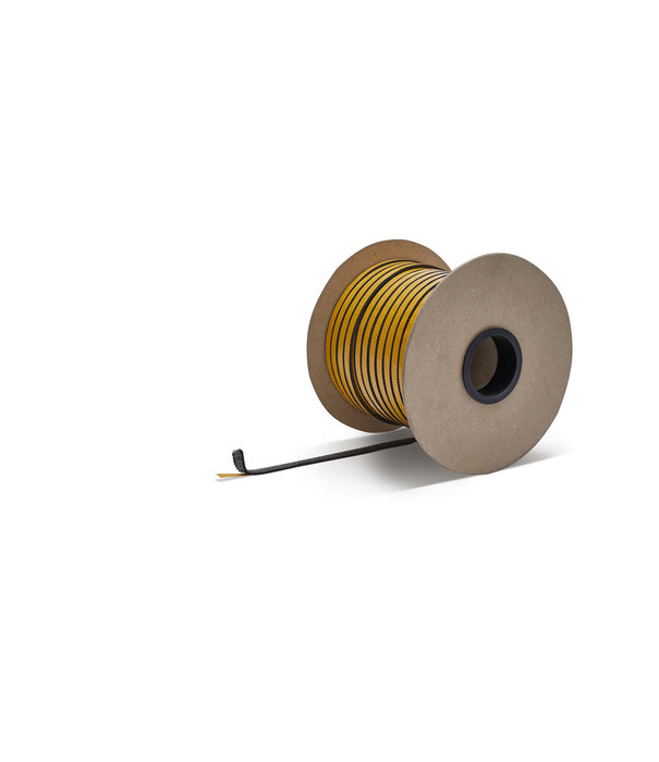 Heat Shieldings 550 °C  | 10mm x 3mm x 25m Heat-resistant seal with self-adhesive layer | Stove rope