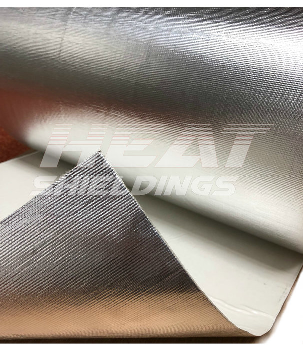 Heat Shieldings 57 x 50 cm | 1 mm |  BASIC Selbstklebender Hitzeschutz Fiberglas Aluminium