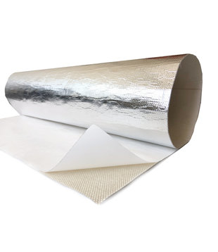Hittewerende tape/plakband/tape - zelfklevend - aluminium gecoat - 800 ° - 5 cm breed (3 meter