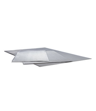 50x30cm | Single layer embossed aluminum heat shield